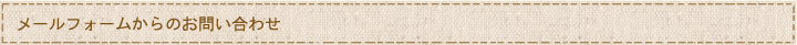 メールフォームからのお問い合わせ